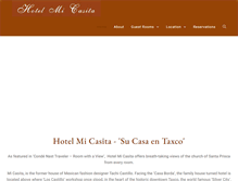 Tablet Screenshot of hotelmicasita.com